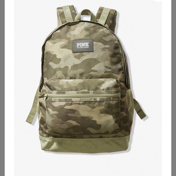 PINK Victoria's Secret Handbags - Victoria Secret Pink Campus Backpack Camo Print